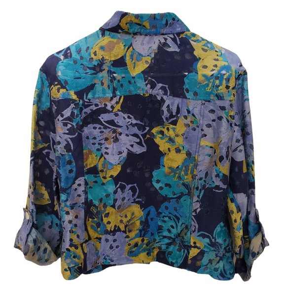 CT187a Ruby Rd. Favorites Blue Button Down Shirt 14P - Picture 2 of 5